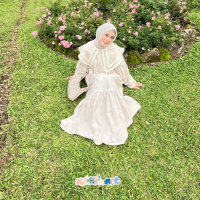 This Is Peony Dress Linen Kazumi Muslim Wanita Lebaran