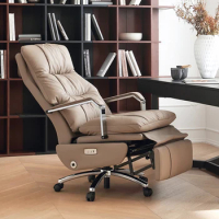 Computer Vintage Office Chair Modern Headrest Home Comfort Recliners Wheel Solid Chairs Armrest Cadeiras Ergonomic Furniture