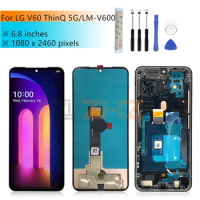For LG V60 ThinQ 5G lcd display Touch Screen Digitizer Assembly lcd digitizer LM-V600 display replacement repair parts