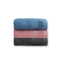 【HKIL-巾專家】MIT歐風極緻厚感重磅飯店彩色毛巾-6入組(粉/藍/灰 3色任選)