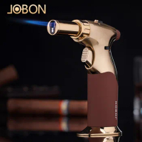 Jobon High Temperature Torch Spray Gun Double Flame Jet Lighter Outdoor Windproof Cigar Lighter Kitchen BBQ Gas Light