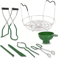 Jam Canning Kitchen Tools Funnel Heat-Resistant Canning Tongs Basket Set Canning Kits