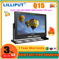 Lilliput Q15 HDR 3D-LUT 15.6 Inch 4K HDMI-compatible In Out 12G-SDI Broadcast Studio Monitor 12G-SFP Fiber Input Connection
