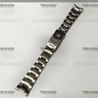 20MM Vintage Grid Buckle Solid Curved End Link Oyster Watch Band President Strap Bracelet Fit For Rolex 116719 16570 16610 93150