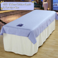 Pure Cotton Beauty Salon Bed Sheet with Hole for Beauty Salon Thick Cotton Massage Bed Sheet Bedspread Sabnanas