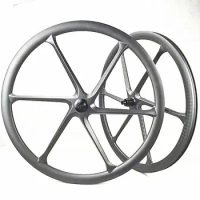 [CB28RCT35SL]700C Road Carbon 6 Spoke wheels Wide 28mm inner 21mm 35mm Gravel bike Wheels Tubeless 700C carbon Six spoke Wheels