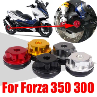 For Honda Forza 350 300 Forza350 Forza300 NSS 350 Accessories Rear Axle Fork Cap Nut Cover Wheel Axle Slider Screw Decoration