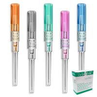 Jconly Catheter Needles - 50PCS 14 Gauge Piercing Needles IV Catheter Needles Hollow Needles For Ear