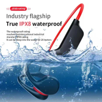 Wireless Earphone Swimming Bone Conduction Bluetooth IPX8 Waterproof Headphone With 32G RAM Mp3 Music Microphone