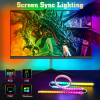 24/27/32/34inch LED Strip Light For Monitor,Ambient PC Backlight,Computer Monitor Screen Color Sync Light,Esports Monitor Light
