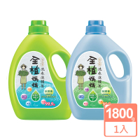 【全植媽媽】洗衣液體皂-1800g(橙花香/檀香/森林香 洗衣精)