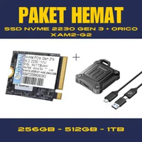PAKET V-GeN SSD M.2 NVMe 256GB,512GB, 1TB (2230) V-GeN + Enclosure M.2 NVMe ORICO XAM2-G2 (PAKET) +5