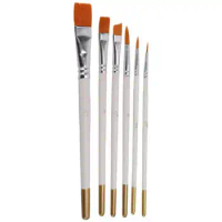 12pcs Paint Brushes Set Professional Paint Brush Round Pointed Tip Nylon  Hair Acrylic Brush for Acrylic
