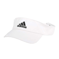 ADIDAS 中空遮陽帽-吸濕排汗 中空帽 防曬 運動 帽子 愛迪達 HA5541 白黑