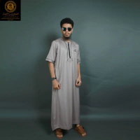 Termurah Jubah Pria Oblong Pendek Al Amwa Platinum Baju Gamis Laa Haramain