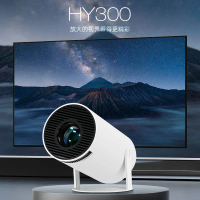 Dalam Stok daripada Pengilang Projektor Rumah Mudah Alih Mini HY300Pro Fokus Automatik Ultra HD Pint