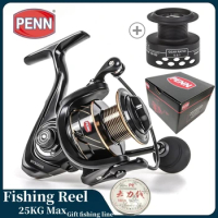 PENN Professional Fishing Reel, 5.5:1 Gear Ratio, 13+1 Bearings, , Max Drag 25KG, Gapless Retrieval System