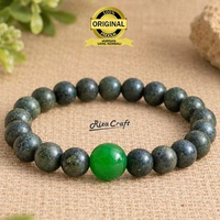 Gelang Aesthetic Batu Alam Akik Kristal Black Jade Giok Hitam Aceh Asli 100% Dan Original Untuk Wani
