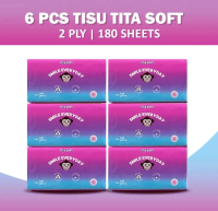 Paket 6 Pcs Tisu Tita Soft 180 sheets Tissue Tisue Tita Soft FACIAL TISU