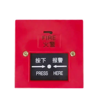 433 Wireless Emergency Fire Alarm Button Fire Alarm Signal Switch Smoke Sensor Manual Alarm Button