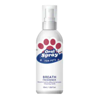 Dog Breath Freshener Natural Oral Spray Cleaning Portable 30ml Breath Spray Oral Care For Puppies Dogs Kittens Cats Remove Bad