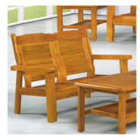 【MUNA 家居】321型實木組椅/雙人椅(實木沙發 雙人椅)