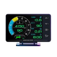 XS 3.5吋 液晶儀錶 觸控按鍵 OBD2+GPS+陀螺儀 雙系統多功能HUD 汽車抬頭顯示器