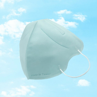 麗正 成人3D醫用口罩(天空藍)細耳帶-30入 /單片包裝