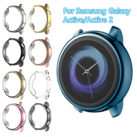 TPU Case Cover For Samsung Galaxy Watch Active / Active 2 40mm 44mm Smart Watch Screen Full Coverage Protection Silicone Shell