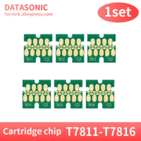 1Set T7811-T7816 Ink Cartridge Chip For Fujifilm Frontier-S DX100 Fuji DX100 Printer T7811 ink tank Chips DX 100 DX-100 chip