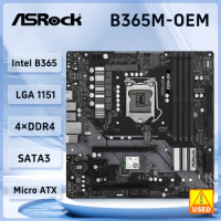 ASRock B365M-OEM Motherboard LGA 1151 Intel B365 DDR4 PCIe 3.0 USB 3.1 Micro ATX support Core i5-8600 Core i7-9700F cpu