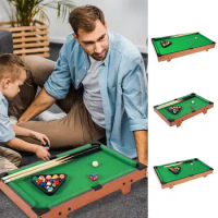 Novelty Mini Desktop Pool Table Billiard Tabletop Pool Toy Game Set Parent-child Interaction Children Educational Toys