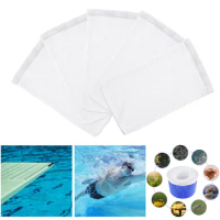 Pool Cleaning Mesh Tank Socks Tool Sump White Aquarium 5 Swimming Fish Pcs Net Swimming
