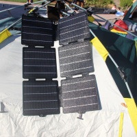 免運 太陽能板  ETFE 90W 100W A級單晶硅 快充太陽能板 太陽能板折疊包 專利產品-快速出貨