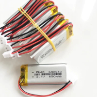 10 PCS 602248 3.7V 650mAh LiPo Rechargeable Battery + JST XHR-2 2.54mm 2pin Plug For Mp3 GPS Vedio Game Speaker MP4