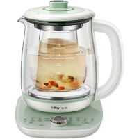 Health Pot, Electric Kettle Tea Maker with Infuser, Glass Kettle &amp; Stew Pot, 16 Menus