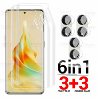 For Oppo Reno8 T 5G Hydrogel Film 6in1 Camera Tempered Glass Screen Protector Opo Reno8T 4G Reno 8 T 8T T8 Full Curved Soft Film