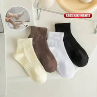 OEM SK-P647 Kaos Kaki Pendek Wanita Polos Semata Kaki / Kaus Kaki Sekolah Kantor Women Shock Korean 