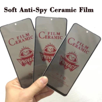 100Pcs Matte Ceramic Privacy Screen Protector For Xiaomi Redmi Note 10 10S 11S 5G 11 Pro Mi 11T Lite NE Protective Anti-Spy Film