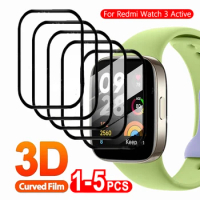 3D Tempered Soft Glass Watch Film For Xiaomi Mi Watch Lite Color 2019 Full Screen Protector For Redmi Watch 2 3 Lite Active Poco
