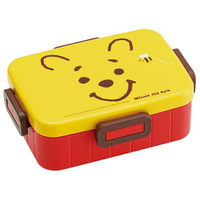 小禮堂 迪士尼 小熊維尼 日本製 抗菌便當盒 650ml (黃大臉款)