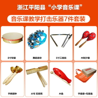 浙江小學音樂課樂器：木魚三角鐵雙響筒沙錘串鈴碰鐘碰鈴鼓