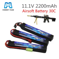 Hobby Hub Water Gun Lipo Battery 3S 11.1V 2200mAh 30C Tamiya Connector AKKU Mini Airsoft BB Air Pistol Electric Toys RC Parts