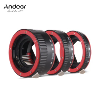 Andoer Portable AF Macro Extension Tube Adapter Ring (13mm+21mm+31mm) for Canon EOS EF EF-S Mount Lens for Canon 60D 7D 5D 550D