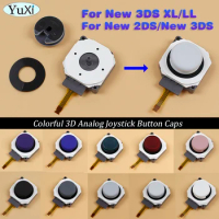 1Set 3D Analog Joystick Button For New 2DS/3DS New 3DS XL/LL Game Control Dust Ring Pad Rocker Thumbstick Button Cap Repair Part