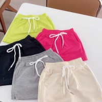 Summer Girls Short Skirt Drawstring Tennis Sport Shorts Solid Cotton Children Skirt Casual Fashion Girls Short Pants