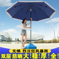 悠紀太陽傘遮陽傘大雨傘號戶外商用擺攤圓傘大型傘折疊廣告傘定制