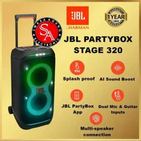 Speaker Portable Bluetooth JBL Party Box 320 - AI Soundboost - TWS ( MEDAN )
