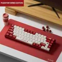 Esports AJAZZ AK680 Mechanical Keyboard Gaming Wired Compact Laptop Tea Or Red Shaft 68 Keys