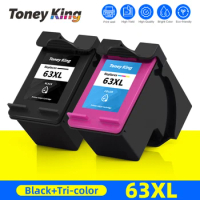 Remanufactured Ink Cartridge 63XL Replacement For HP 63 XL Deskjet 1110 1111 1112 2130 2131 2132 2133 2134 Envy 4510 Printer
